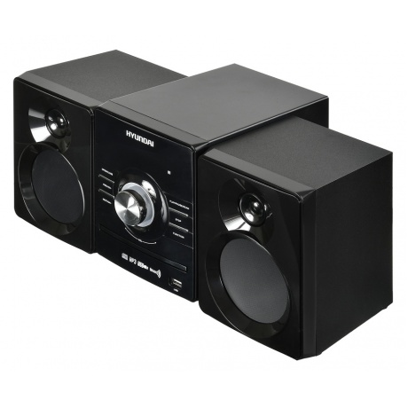 Микросистема Hyundai H-MS240 черный 30Вт/CD/CDRW/DVD/DVDRW/FM/USB/BT - фото 2