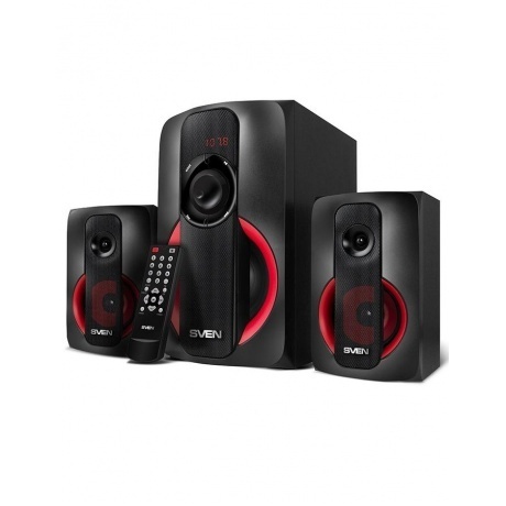 Акустическая система Sven MS-304 2.1 черный/красный
