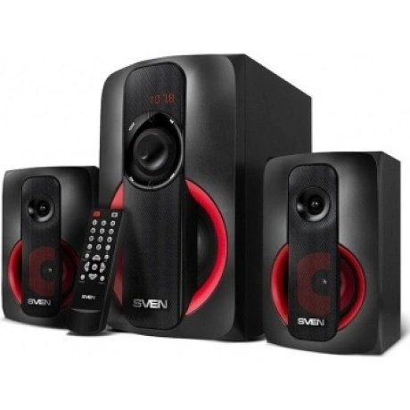 Акустическая система Sven MS-304 2.1 черный/красный