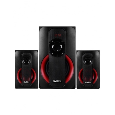 Акустическая система Sven MS-304 2.1 черный/красный - фото 2