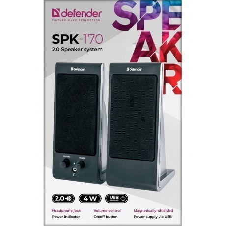 Акустическая система Defender SPK-170 (65165) Black - фото 3