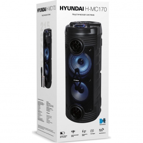 Минисистема Hyundai H-MC170 черный - фото 9