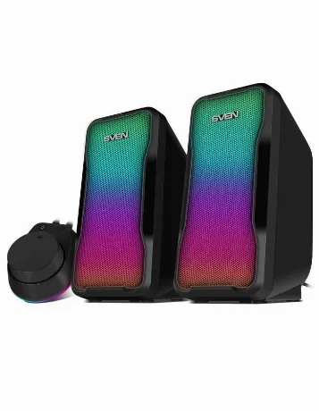 Колонки Sven 435 2.0 черный 20Вт BT беспроводные BT