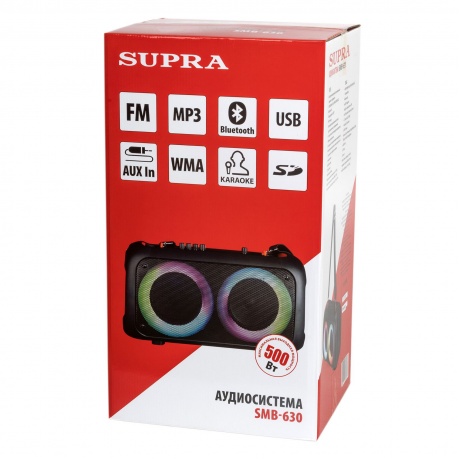 Минисистема Supra SMB-630 черный 70Вт FM USB BT SD - фото 11