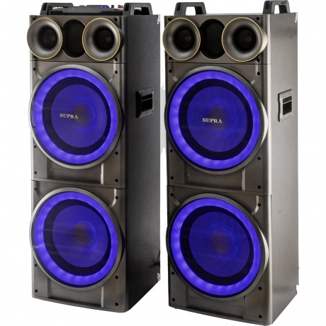 

Минисистема Supra SMB-2150 черный 1200Вт FM USB BT SD