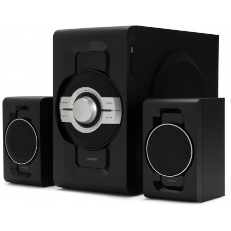 Микросистема Hyundai H-MS1403 черный 60Вт FM BT - фото 1