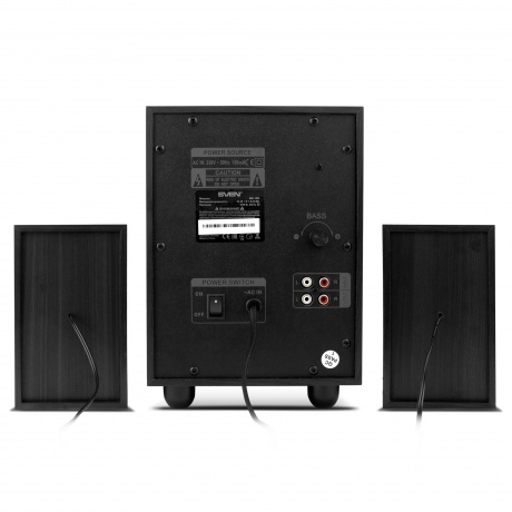 Акустическая система SVEN MS-150 SV-014803 чёрный 2.1, мощность 8 Вт+2x3.5 Вт - фото 3