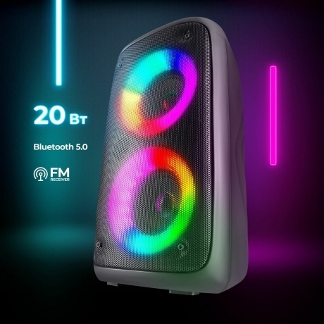 Портативная акустика Defender BLACK BOOMER 20 (65820) - фото 14