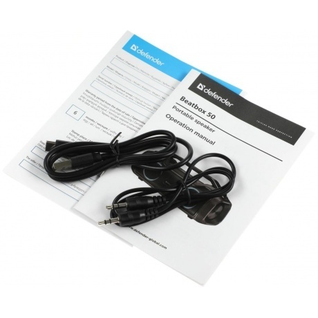Портативная акустика Defender BLACK BEATBOX 50 (65950) - фото 9