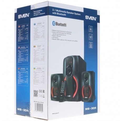 Акустическая система SVEN MS-304 2.1 чёрный - фото 7