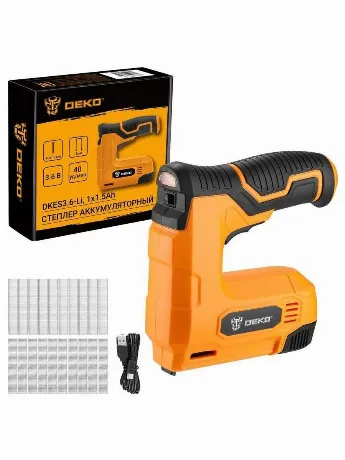 Степлер аккумуляторный DEKO DKES3.6-Li, 1х1.5Ач