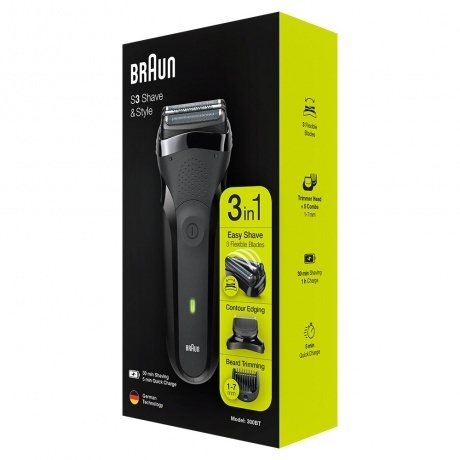 Электробритва Braun Series 3 300BT Black Shave&amp;Style - фото 7
