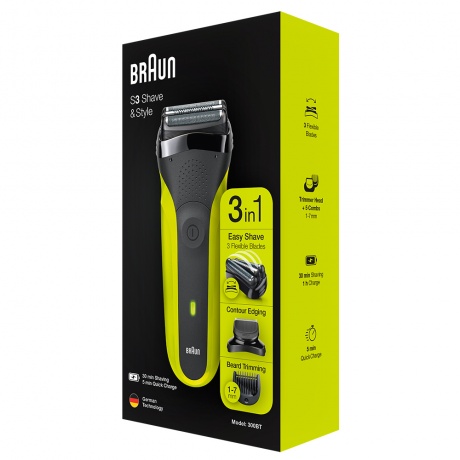 Бритва электрическая Braun 300BT Green - фото 5