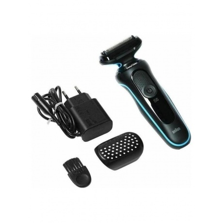Электробритва Braun Series 5 50-M1000s черный/мятный - фото 11