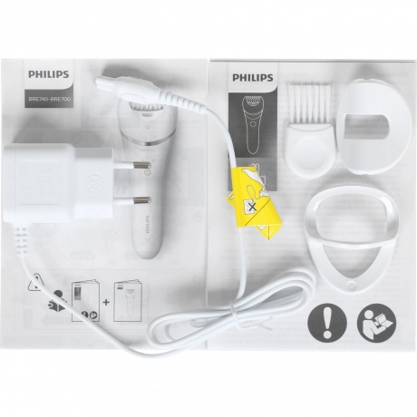 Эпилятор Philips BRE700/01  Series 8000, белый - фото 6