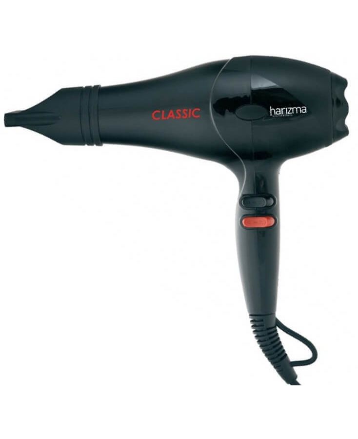 Фен Harizma Classic 2000Вт черный фен для волос harizma handy h10214 1800 2000 ватт