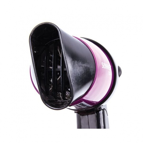 Фен SONNEN HD-209, 1200Вт, 2 скоростных режима, складная ручка, черный/фиолетовый,  453501 - фото 3