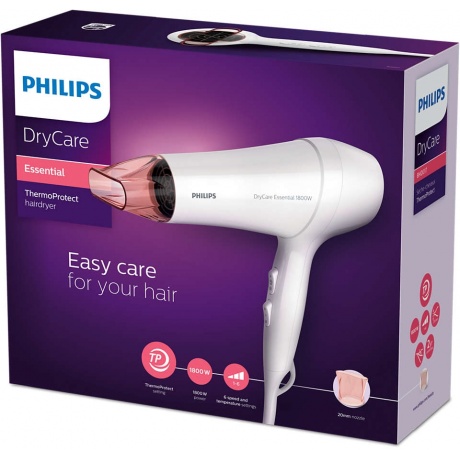 Фен Philips BHD017/40 ThermoProtect Essential 1800 Вт - фото 6