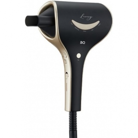 Фен BQ-HD1211M Черный-Золотой - фото 1