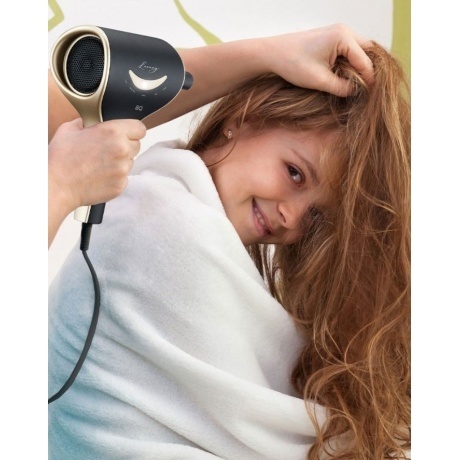 Фен BQ-HD1211M Черный-Золотой - фото 4