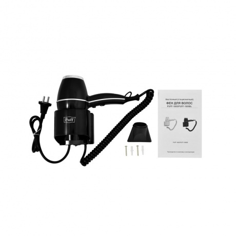 Фен Puff 1800Вl 1800Вт черный - фото 8