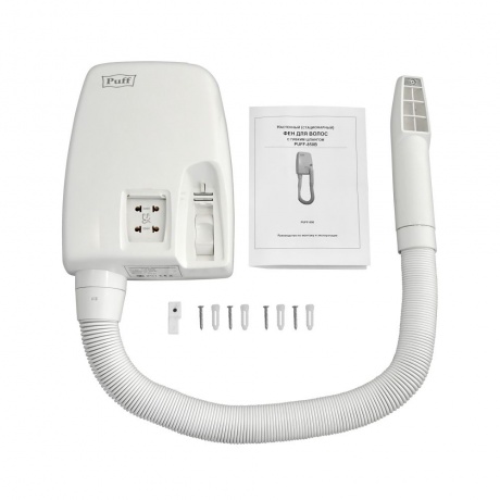 Фен Puff 850B 850Вт белый - фото 8