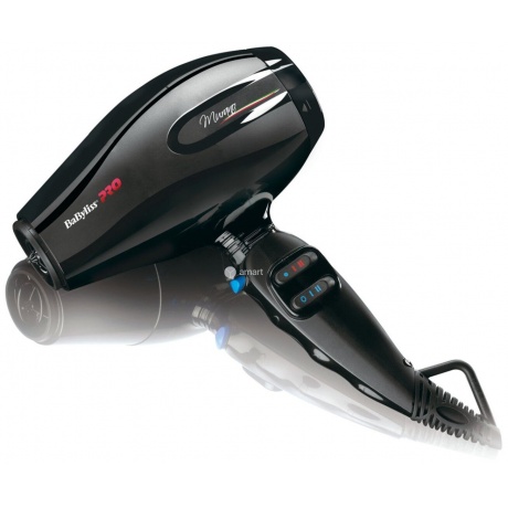 Фен Babyliss Pro Murano Ionic compact 2000Вт черный - фото 2