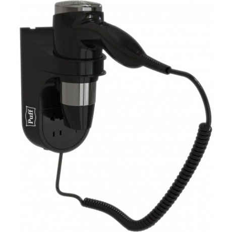 Фен Puff 1600ВlB 1600Вт черный/серебристый - фото 1