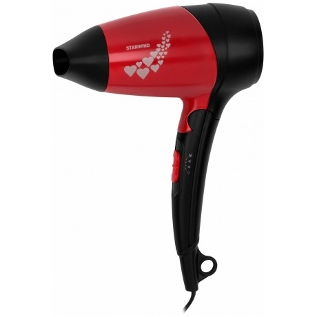 Фен Starwind SHD 7065 1400Вт черный/красный - фото 2