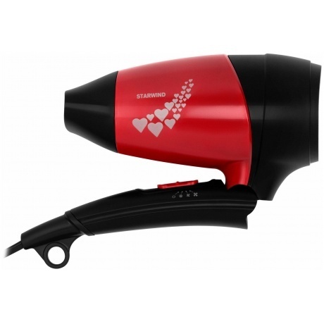 Фен Starwind SHD 7065 1400Вт черный/красный - фото 4