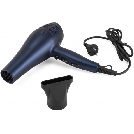 Фен Starwind SHD 7078 2000Вт синий матовый/черный - фото 5