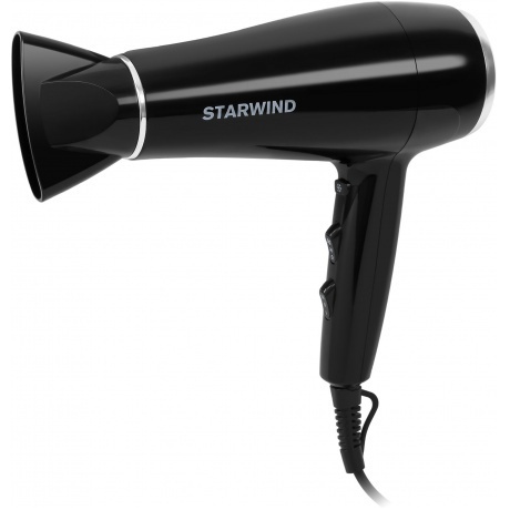 Фен Starwind SHD 7080 2200Вт черный/хром - фото 2