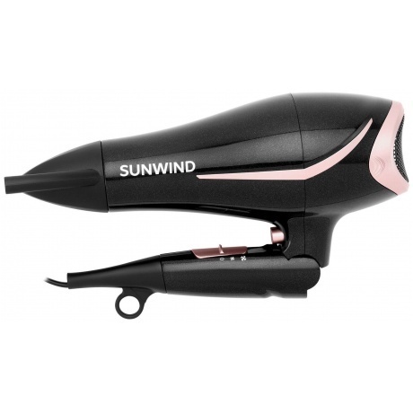 Фен SunWind SUHD 550 2200Вт черный/розовое золото - фото 2