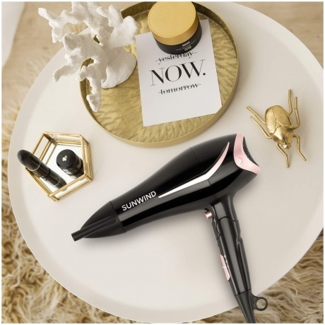 Фен SunWind SUHD 550 2200Вт черный/розовое золото - фото 10