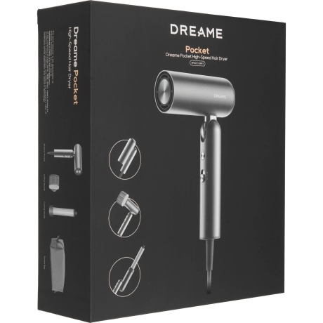Фен Dreame AHD51 Pocket High-speed Titanium Grey - фото 10