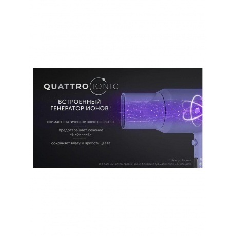 Фен  PHD 2044Ti Quattro Ionic Лавандовый - фото 10