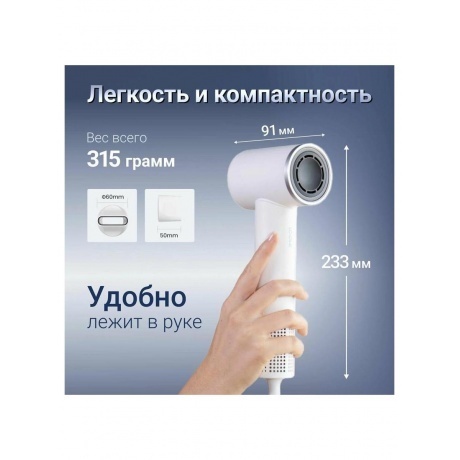 Фен Roidmi Hair dryer Miro (White) - фото 15