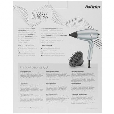 Фен BaByliss D773DE голубой/черный - фото 16