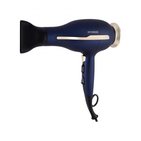 Фен Hyundai H-HDI0758 2400Вт синий/золотистый - фото 3