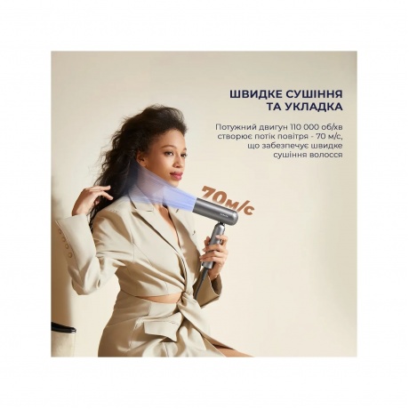 Фен Dreame AHD51 Pocket Space Gray - фото 7