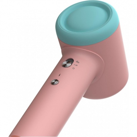 Фен Deerma DEM-CF51W 1400Вт розовый/бирюзовый - фото 4