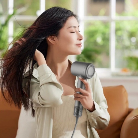 Фен Deerma DEM-CF51W 1400Вт темно-серый - фото 7