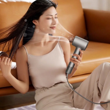 Фен Deerma DEM-CF51W 1400Вт темно-серый - фото 8