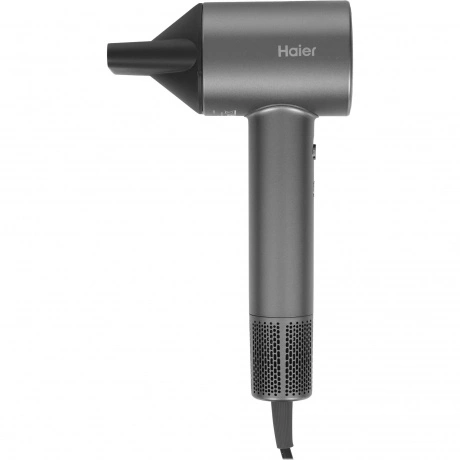 Фен Haier HHD-603 графитовый, 1600 Вт, компактный, ионизация