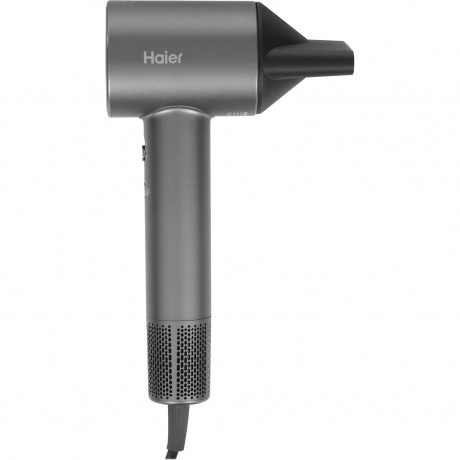 Фен Haier HHD-603 графитовый, 1600 Вт, компактный, ионизация - фото 2