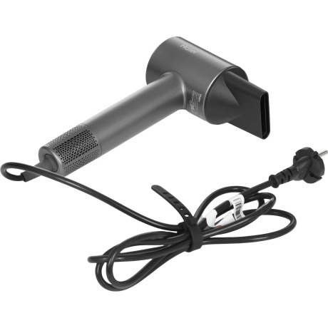 Фен Haier HHD-603 графитовый, 1600 Вт, компактный, ионизация - фото 4