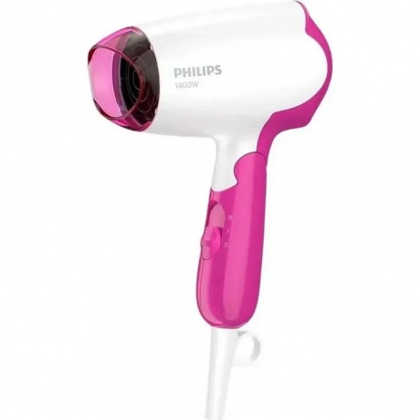 

Фен Philips BHD003/00 розовый/белый, 1400 Вт, компактный