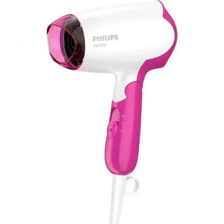 Фен Philips BHD003/00 розовый/белый, 1400 Вт, компактный