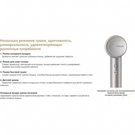 Фен Trouver Shine 10 Gold (AMSH10) - фото 7