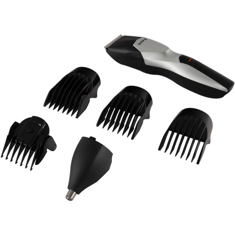 Машинка для стрижки волос Polaris PHC 1201R черно-серебристый - фото 2